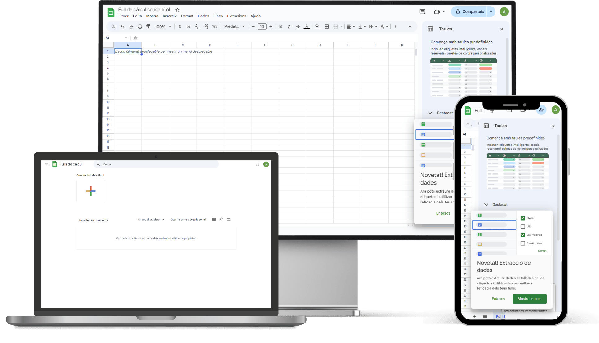 google-sheets-excel-linia-catala