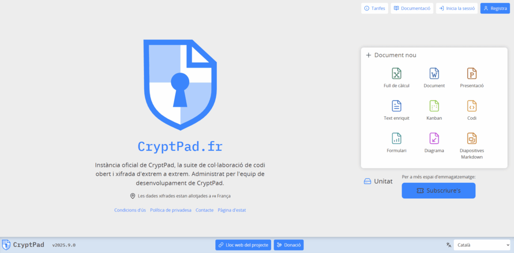 cryptpad-eines-ofimatica-privadesa-lliure-xifrat