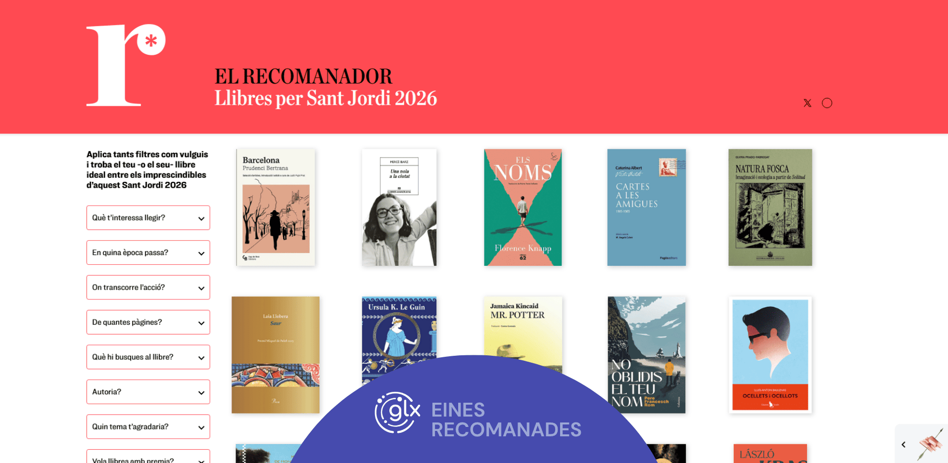 El Recomanador de Sant Jordi: troba el llibre perfecte