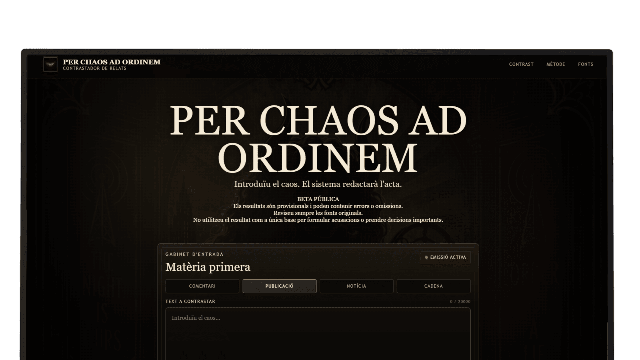 per-chaos-ad-ordinem-contrastador-relats