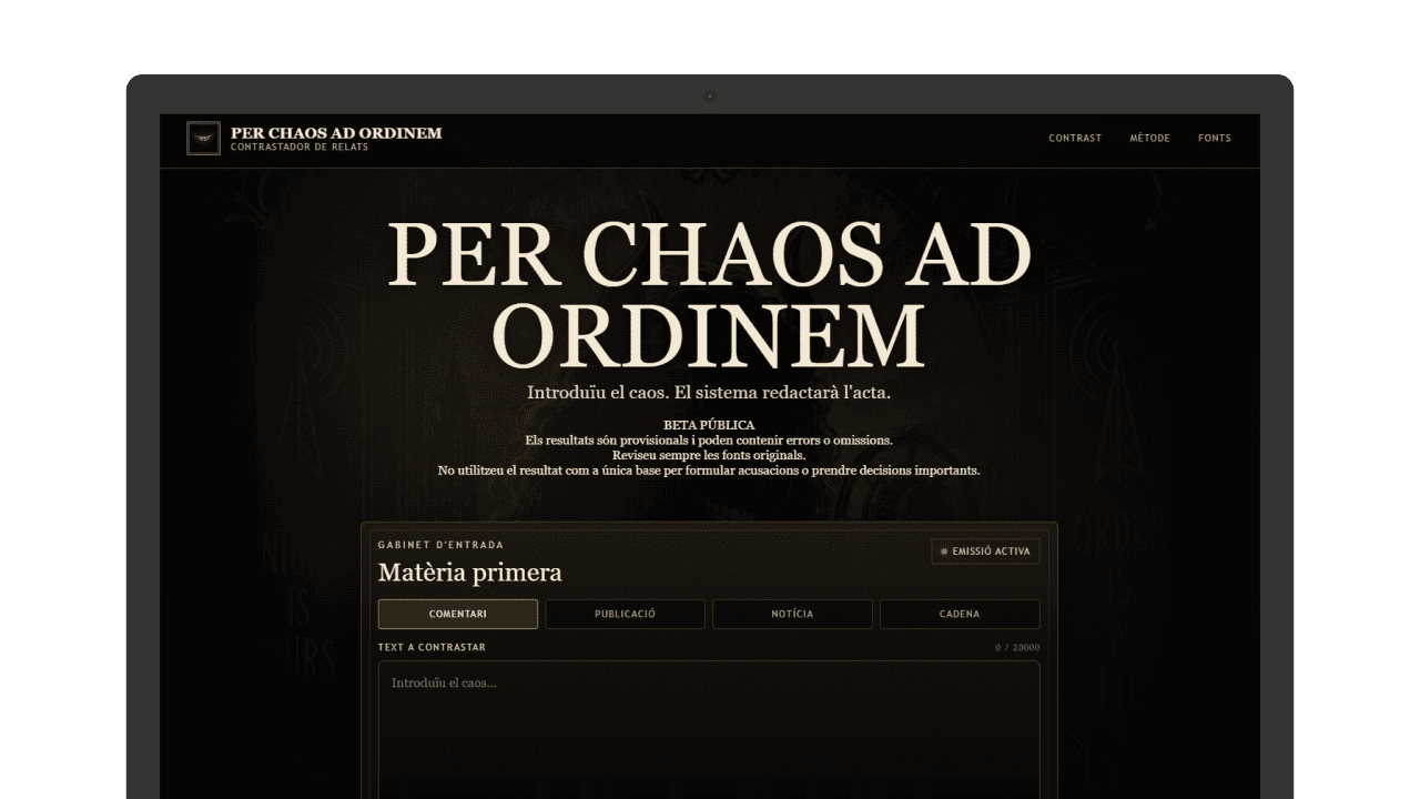 per-chaos-ad-ordinem-contrastador-relats
