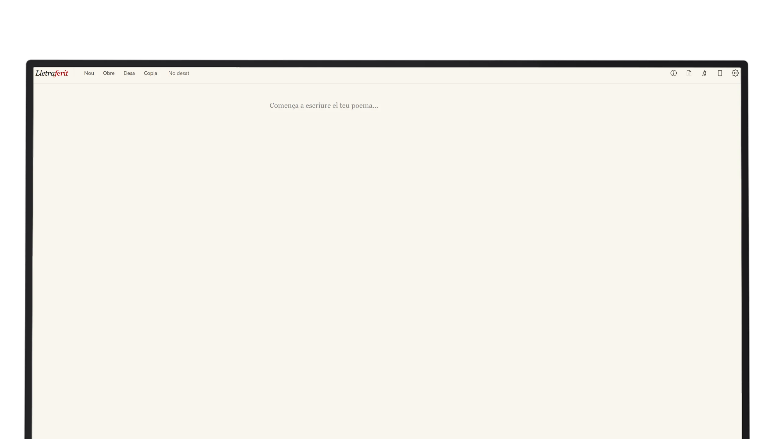 Lletraferit — escriptori