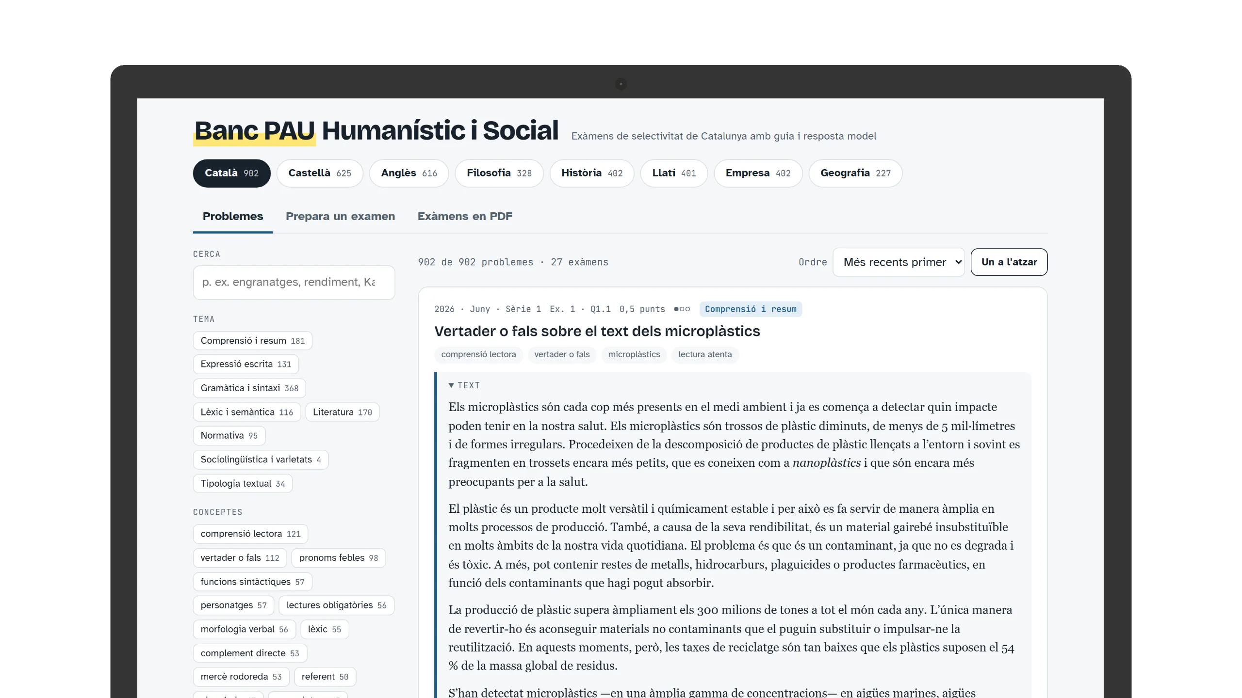 Banc PAU Humanístic i Social — portàtil
