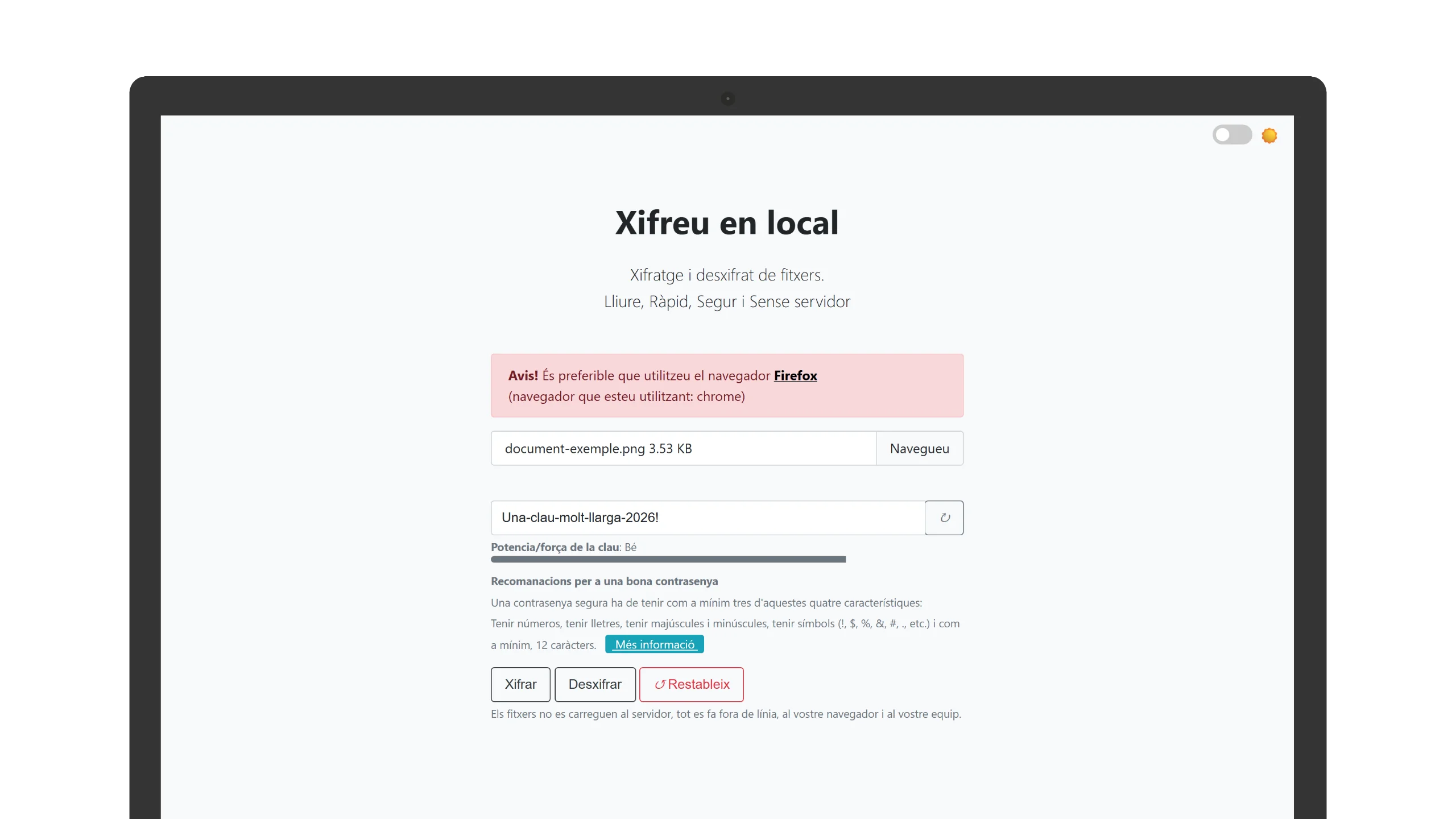 CiberGanxets — portàtil