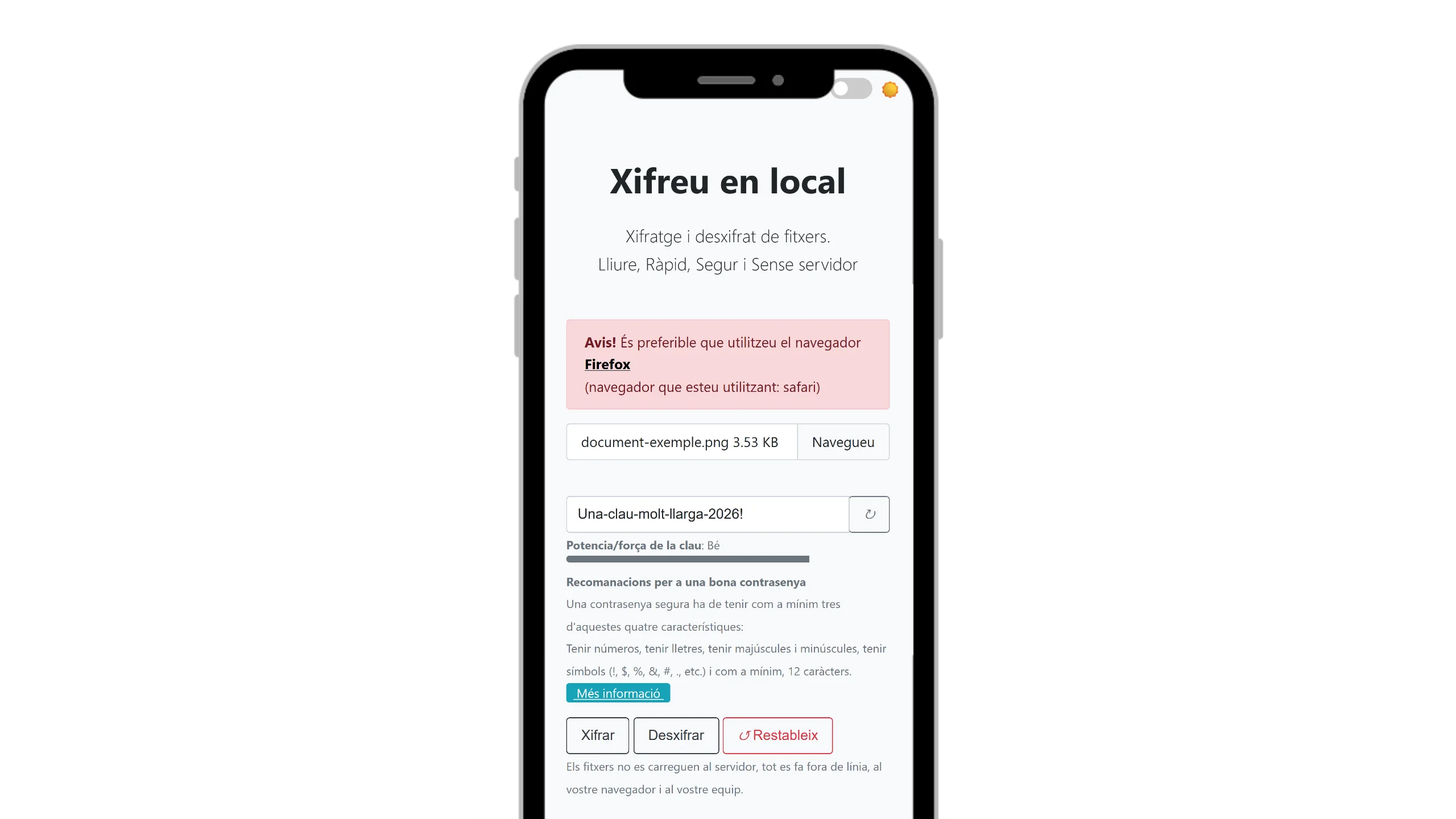 CiberGanxets — mòbil