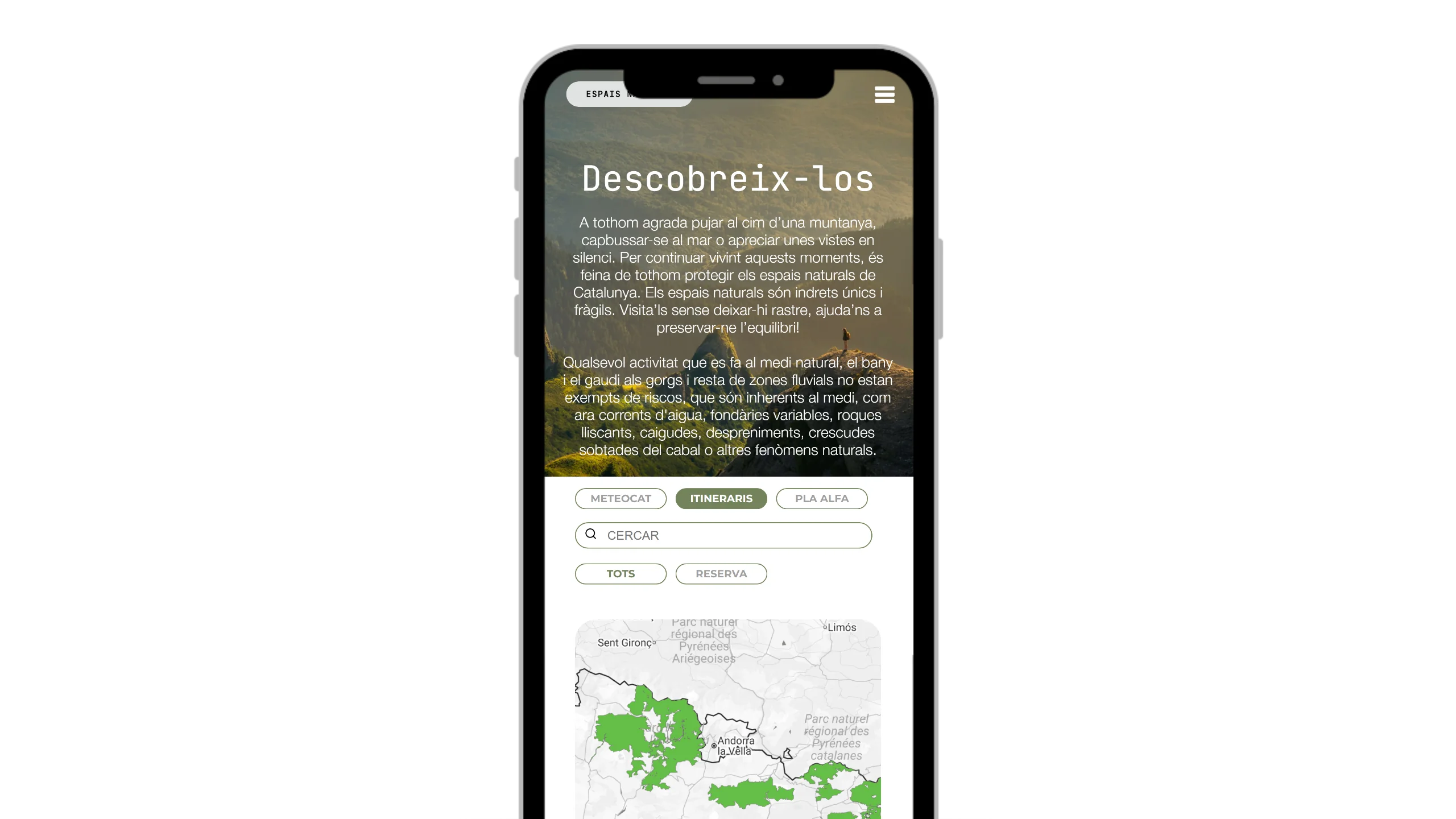 Espais Naturals — mòbil