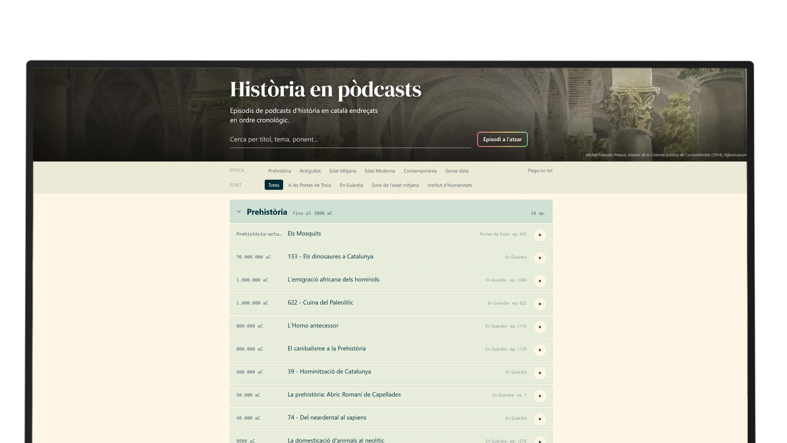 Història en pòdcasts — escriptori
