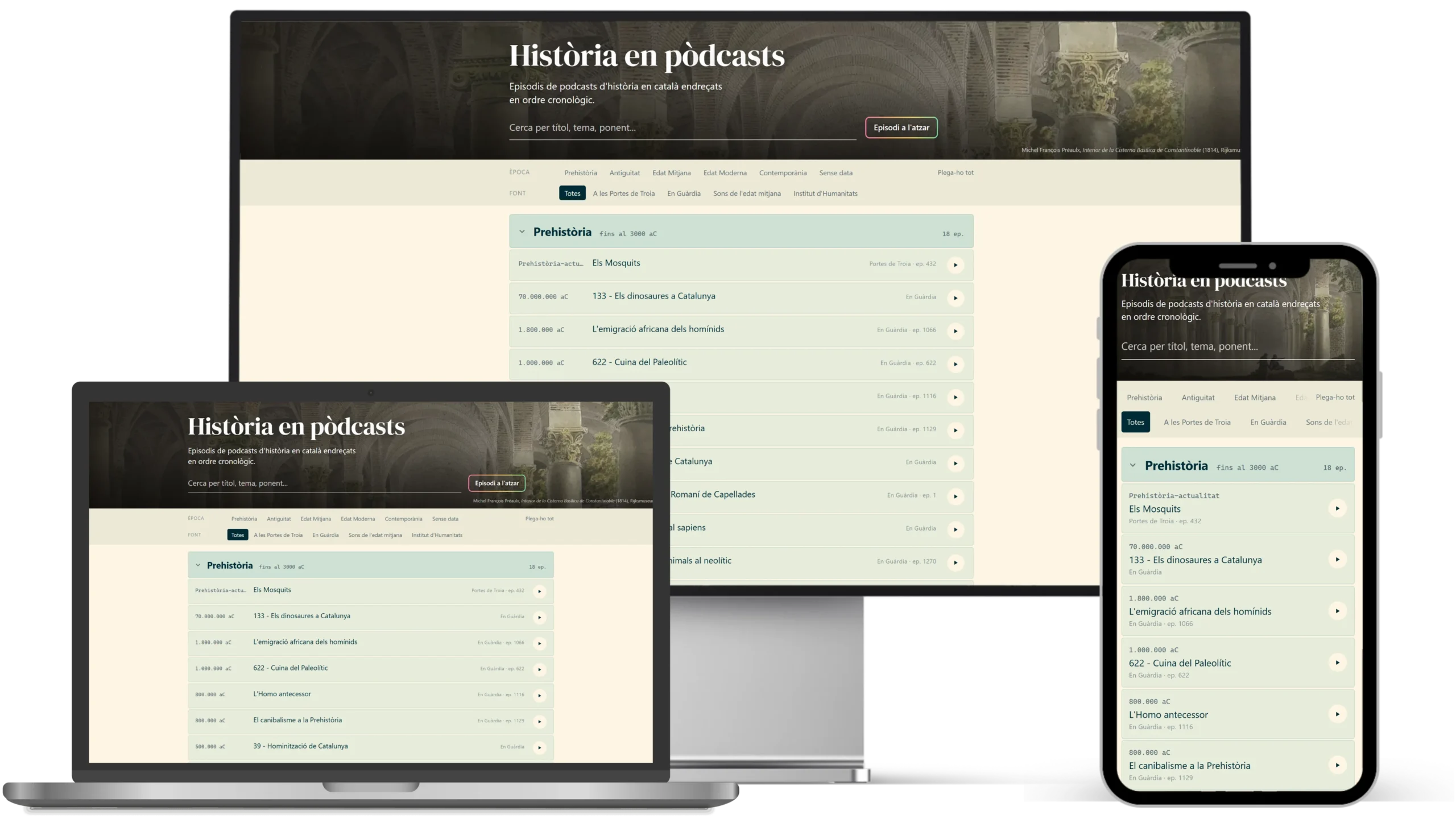 Història en pòdcasts — vista general