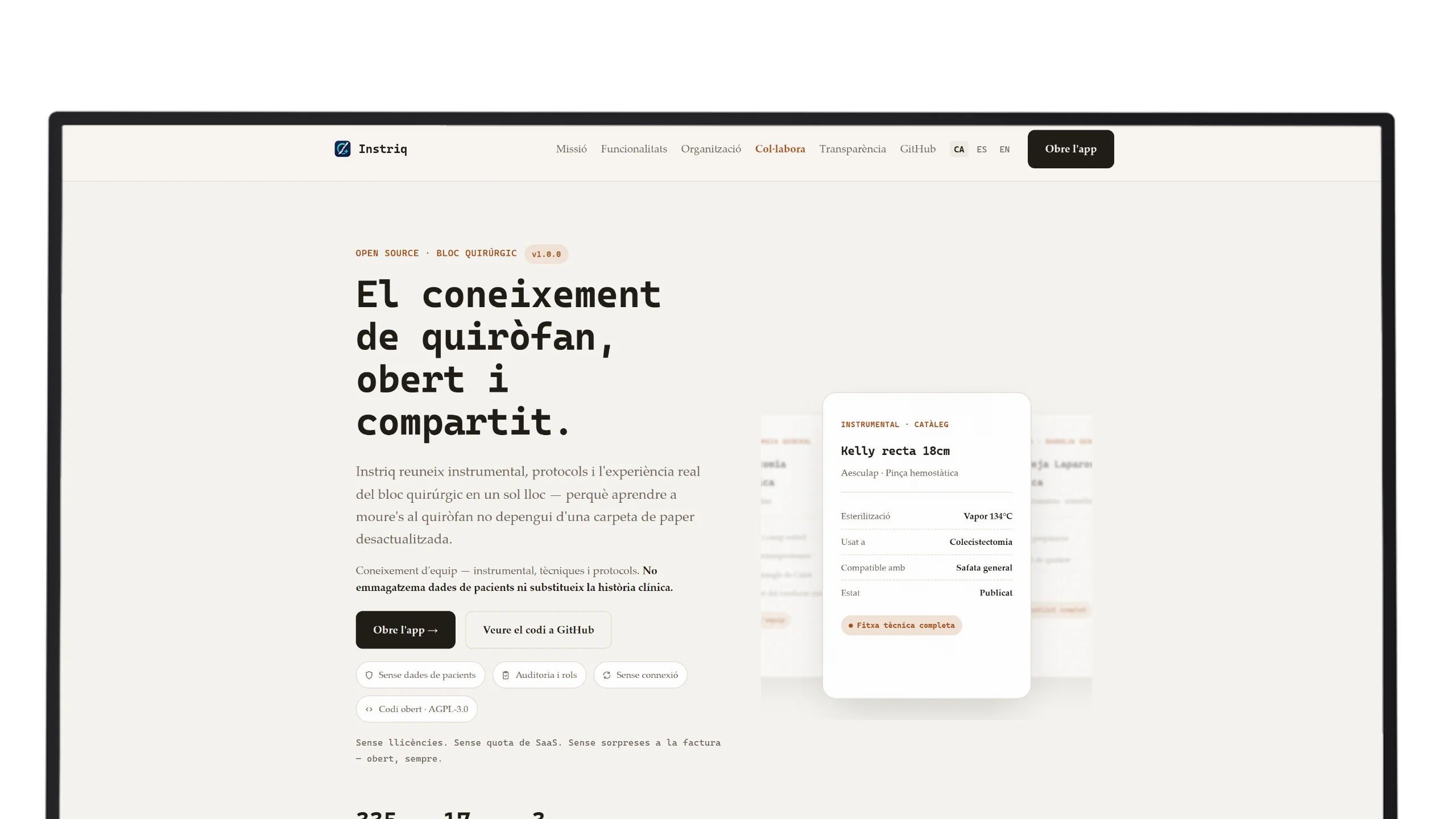 Instriq — escriptori