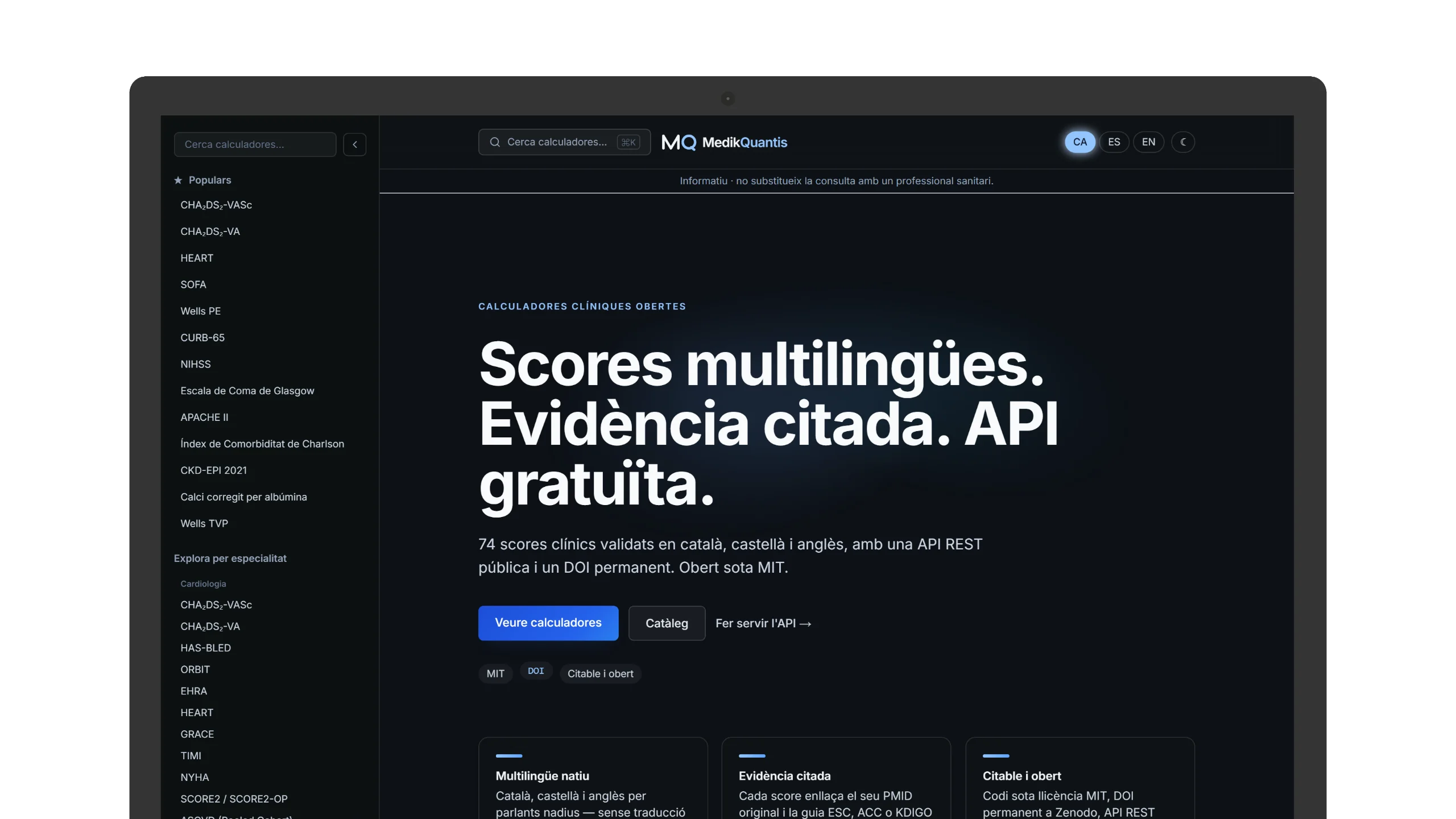 MedikQuantis — portàtil