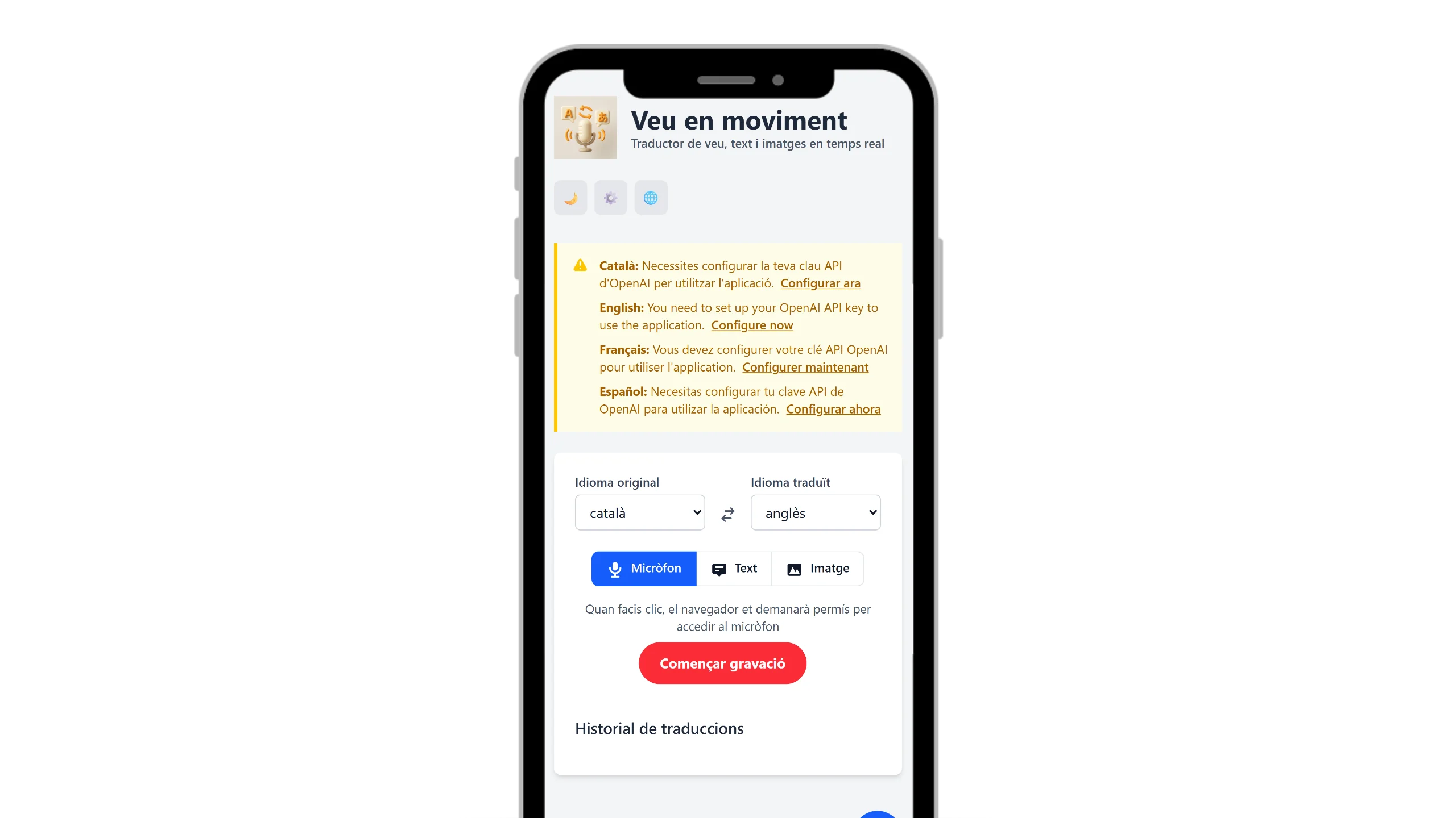 Veu en moviment — mòbil