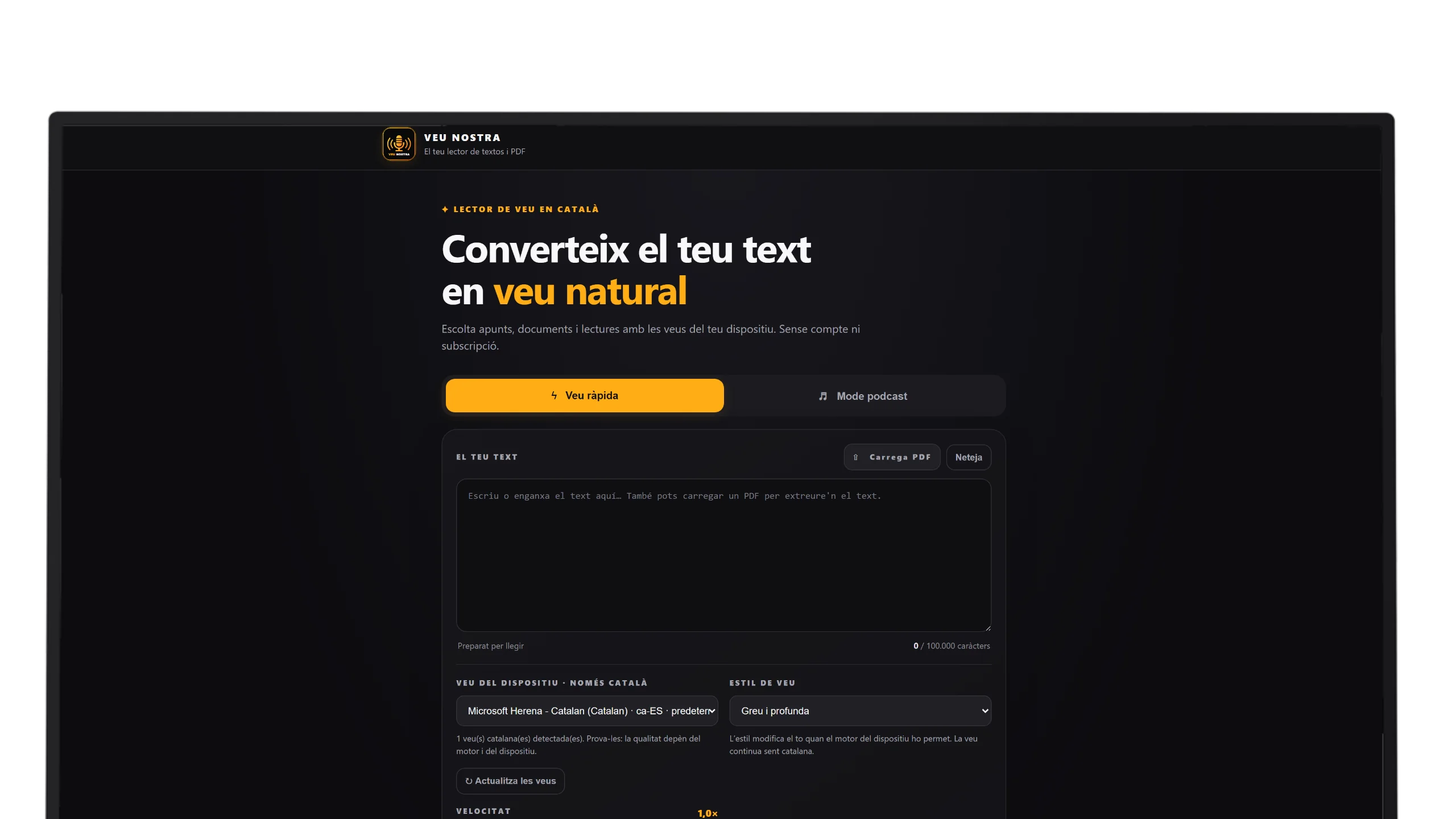 Veu Nostra — escriptori